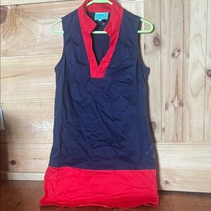 Sail to Sable Navy and Red Dress